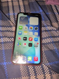 Apple iPhone with Red Frame