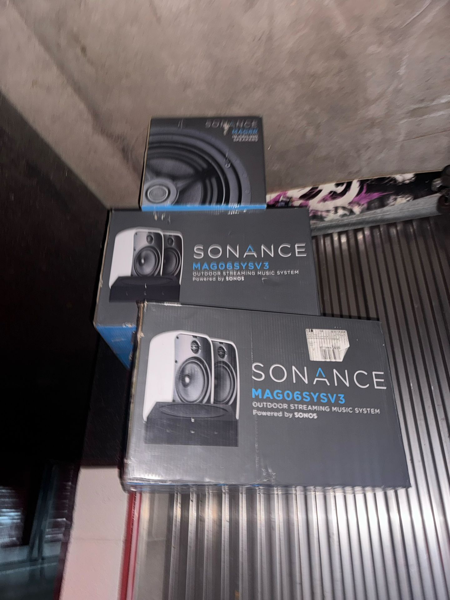 2 Sonance MAGO6SYSV3 And 1 Sonance MAG8R 8" 2-Way In-Ceiling Speakers