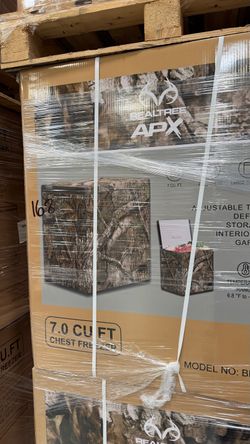 7 Cu Ft Mossy Oak Chest Freezer Camouflage Game Meat Storage Garage Freezer