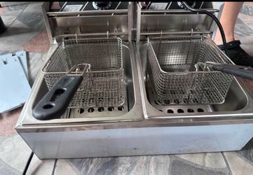 Stainless Steel Dual Basket Electric Deep Fryer
