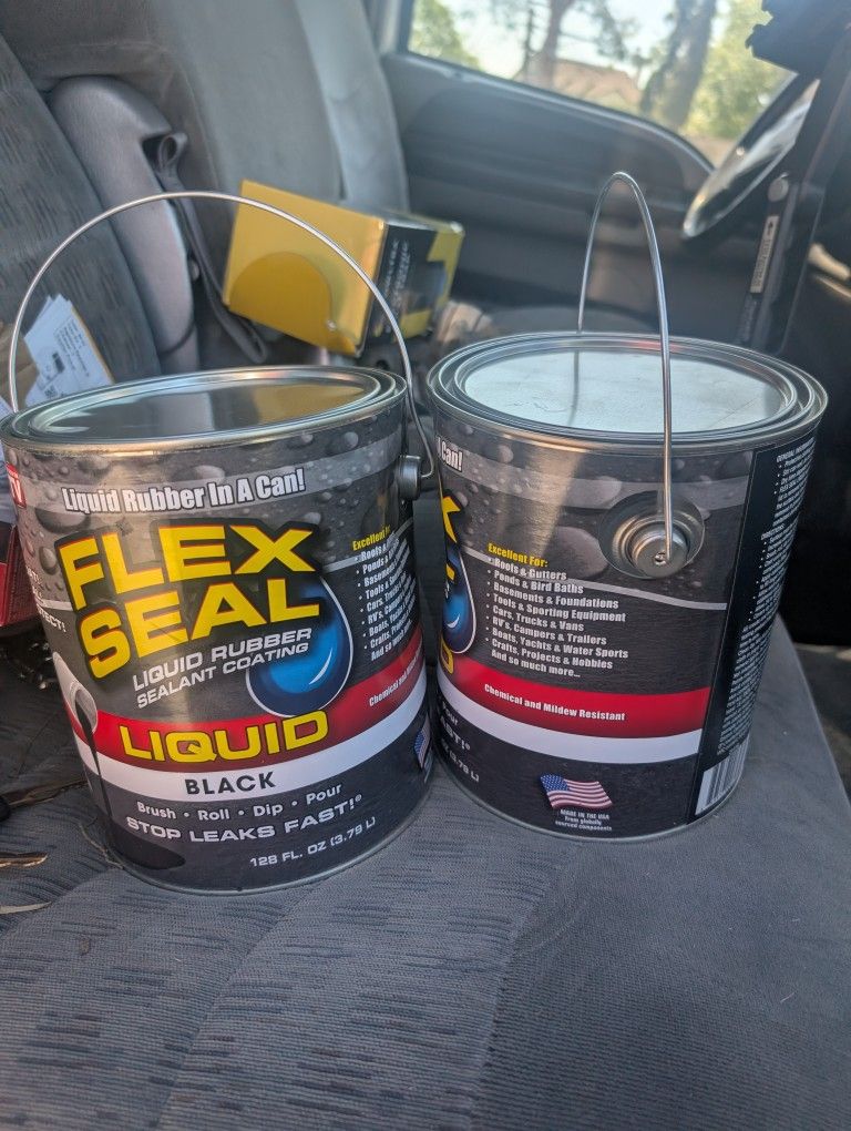 Flex Seal Rubber Coating Black New 2 Remaining $75 Each