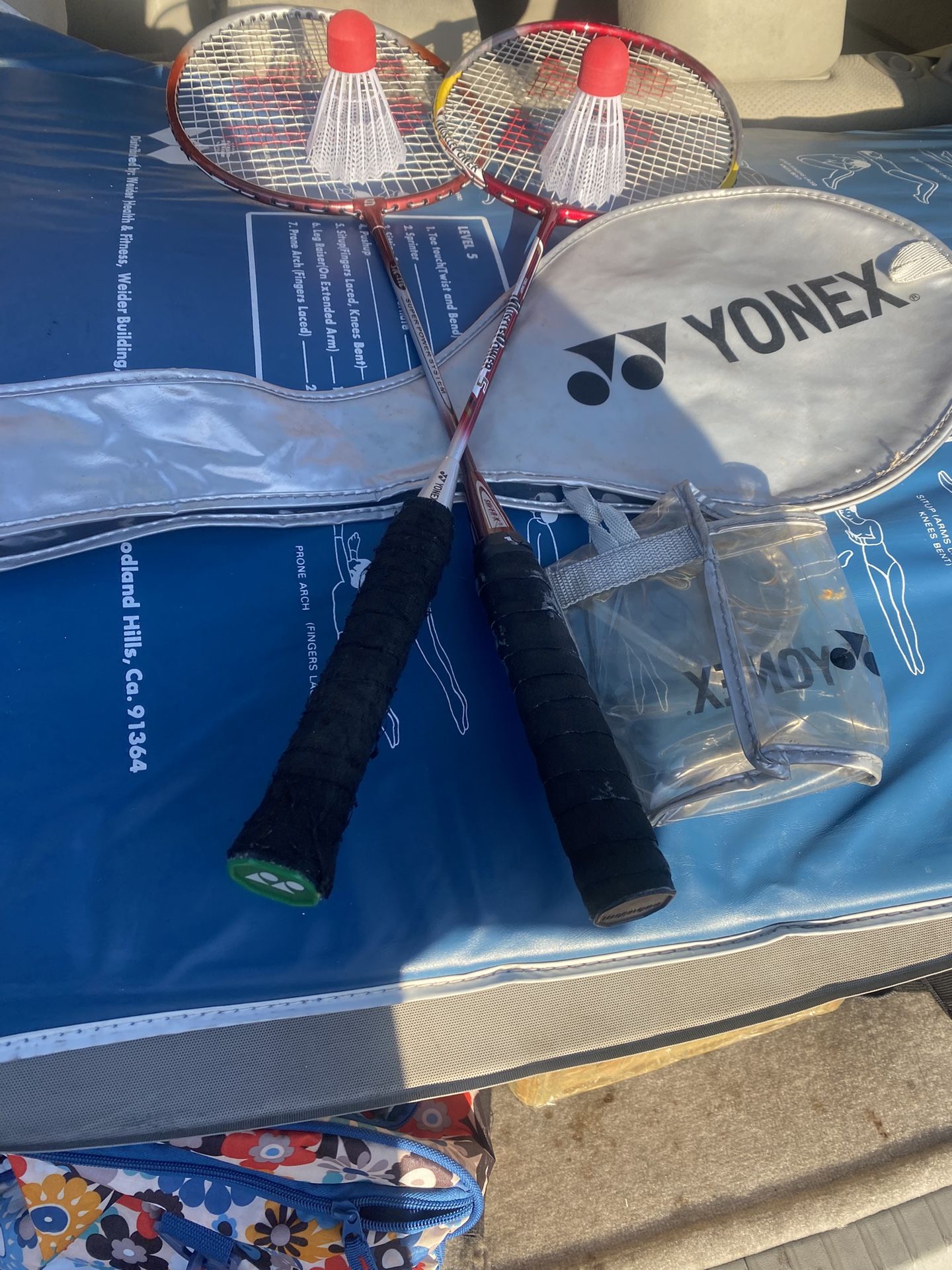 A set Of 2 Badminton Adults Yonex Rackets