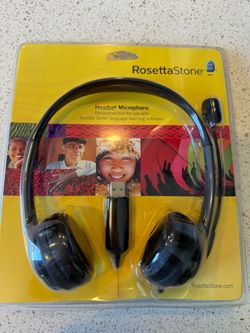 NEW Rosetta Stone Headset Microphone USB For Language Learning