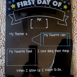 First And Last Day Of School Board
