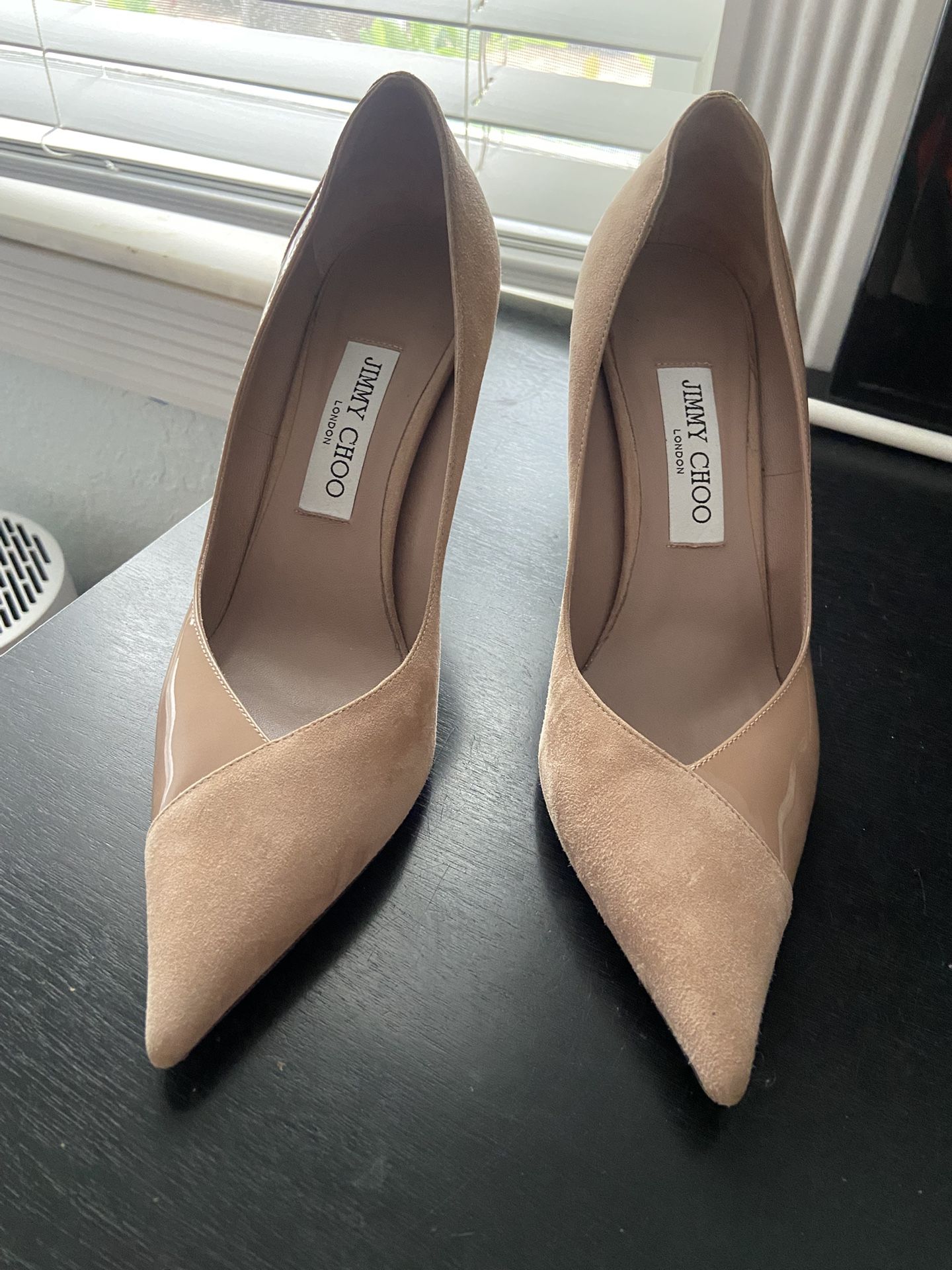 Jimmy Choo Suede & Leather Pumps
