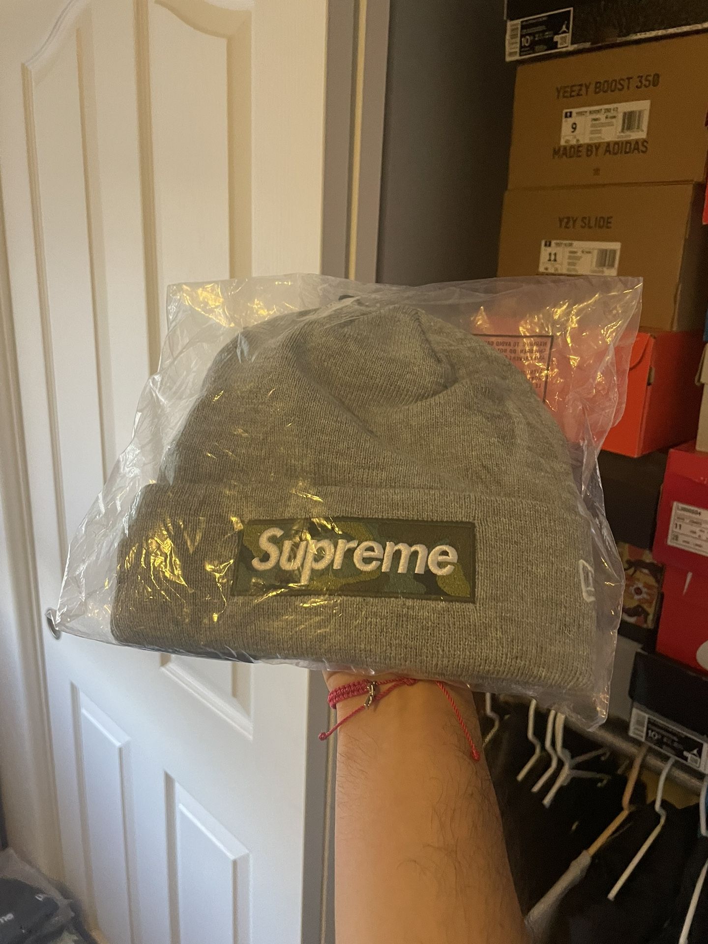 Supreme Camo/Grey Box Logo Beanie 
