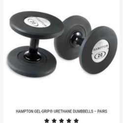 Hampton Gel-Grip® Urethane Dumbbell Sets (5-10-15-20-25)