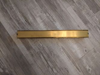 Linear Brushed Gold Bathroom Floor Drain