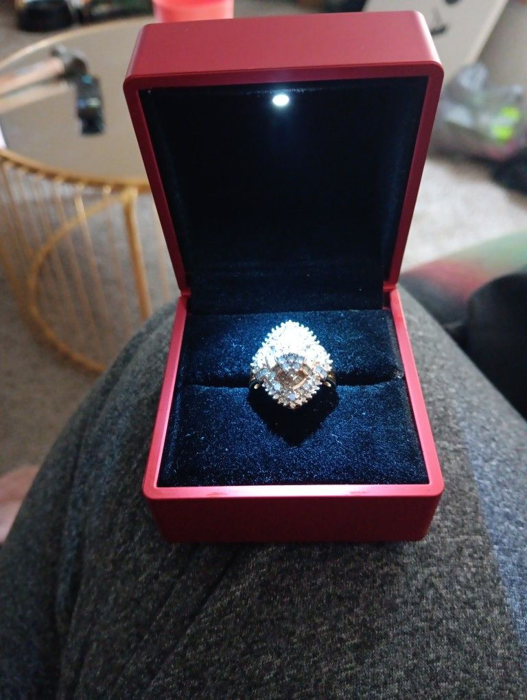 Diamond Cluster Ring Size 6