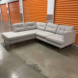 West Elm 92” Peggy 2-PC Sectional Sofa Couch | FREE DELIVERY | NYC 🚛