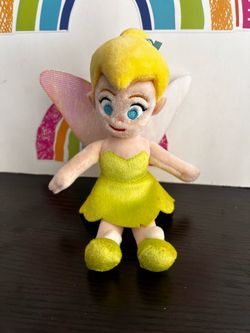 DISNEY  PARKS TINKERBELL  SHOULDER PLUSH - 7 INCH