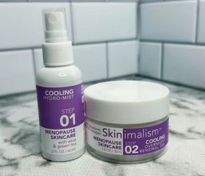 Skinimalism Menopause Skincare Set / Cooling Hydro Mist and Overnight Renewal Gel