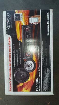 Kenwood car radio with CD.