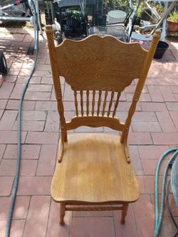 Dining chairs solid oak 4