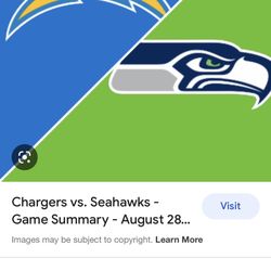 Chargers vs Seahawks Tickets 