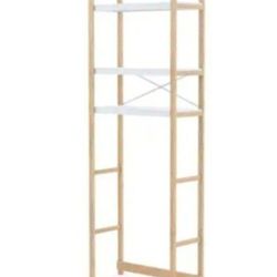 Umbra Bellwood Over the Toilet Shelf (White-Natural, 29 lb Capacity Per Shelf)