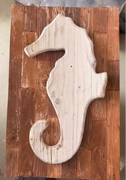 Seahorse Wooden Artwork