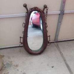 Antique Horse Collar Mirror