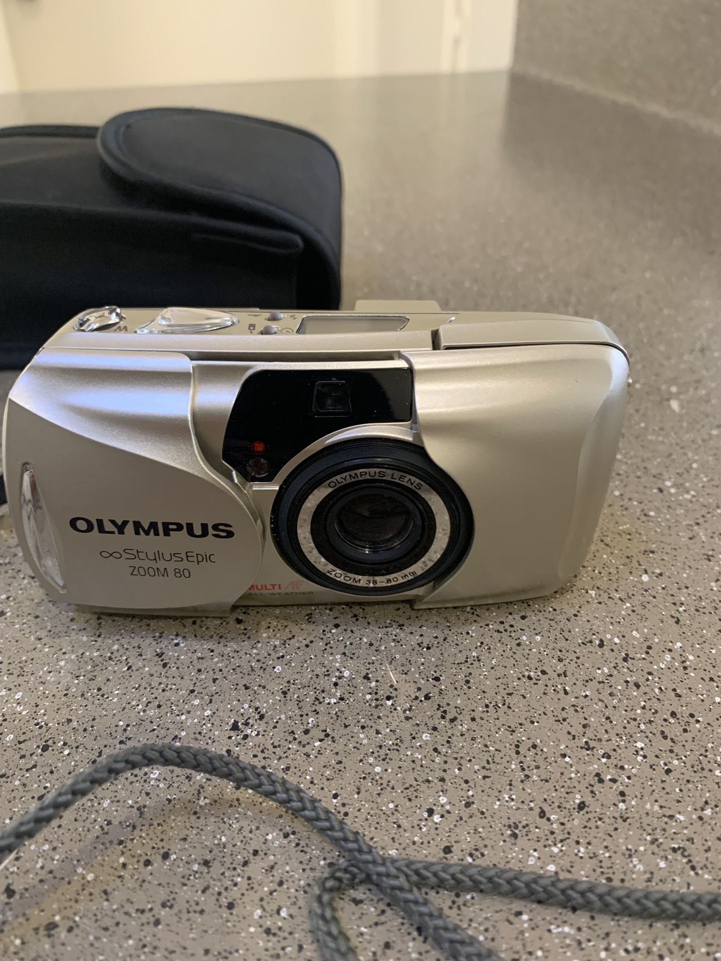 Olympus Stylus Epic Zoom 80 Point & Shoot Film Camera 38-80 mm Silver