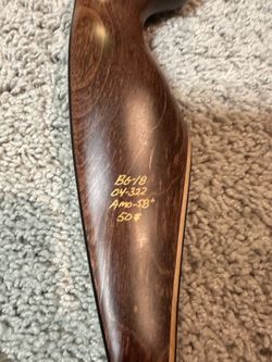Bear Grizzly Recurve Bow – 58" AMO, 50 lb, Right-Handed