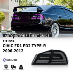 BRAND NEW RGB Tail Lights For Honda Civic Type R FD1 FD2 FD3 2006-2011(Japanese Version)