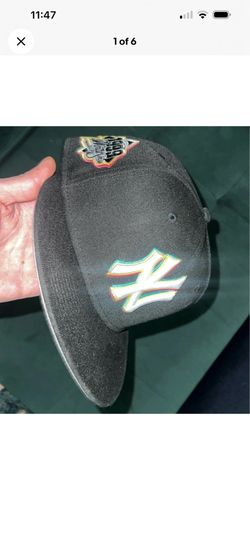 New Era 59fifty Hat Club New York Yankees VHS Pack Black 1999 Sold Out Sz 7 NWOT
