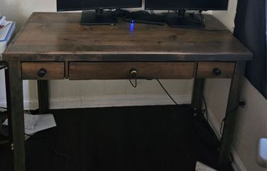 Rustic Wood and Writing Desk