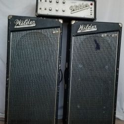 Vintage Wilder brand Guitar Amp model 110BG with TWO 2+2 Speaker cabinets.