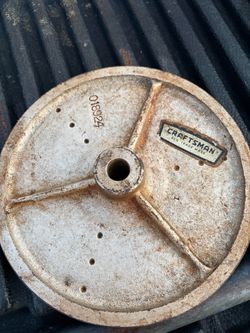 Vintage Craftsman Lathe 8" Face Plate Sanding Disc Disk D18924 5/8" Hole