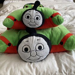 Thomas & Friends 2011 Pillow Pets Jumbo and Pee-Wees Engine# 6 Percy Green Plush Limited Editions