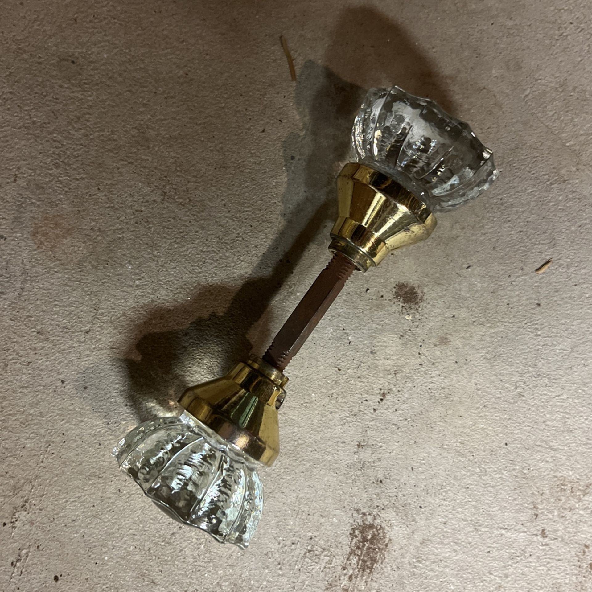 Vintage Antique Glass Door Knob 