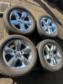(4) 20” Dodge Ram Wheels Installation Including