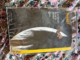 Spirit Halloween Layered Black Skirt Plus Size