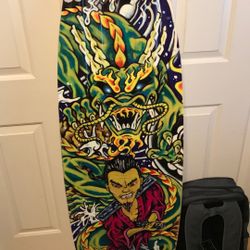 Hyperlite Byerly Dragon Samurai Koi Fish Surfboard 