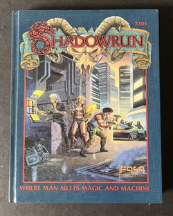Shadowrun 7101 Corrected Second Printing Vintage Rule Book 1989