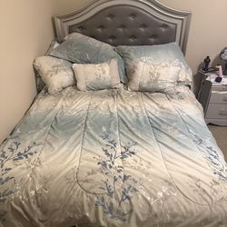 Queen bed and mattress