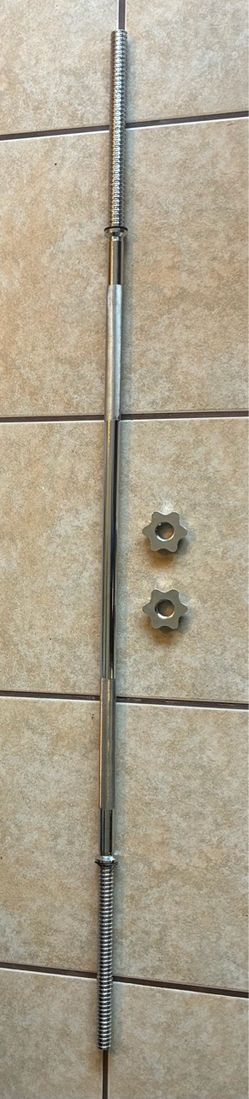 Chrome Standard Weight Bar with Collars
