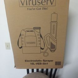 VIRUSERV  ELECTROSTATIC SPRAYER  FIVE  IN ONE Also Miscellaneous Lawn Care Gardening Tools Electric Edger Blower Leaf Mulcher Push Broom Shovel Sawzal