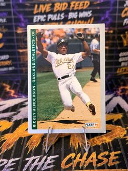 1993 Fleer Rickey Henderson #294 Oakland Athletics A’s HOF Baseball Card