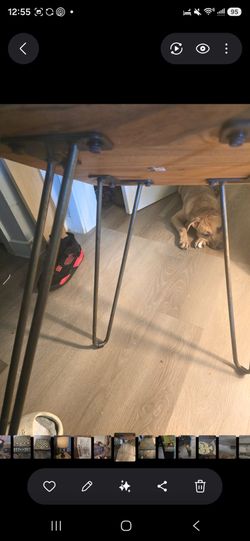 Solid wood table