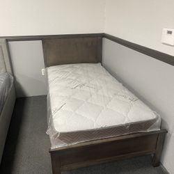 Twin Bed Frame W/ Foam Mattress 