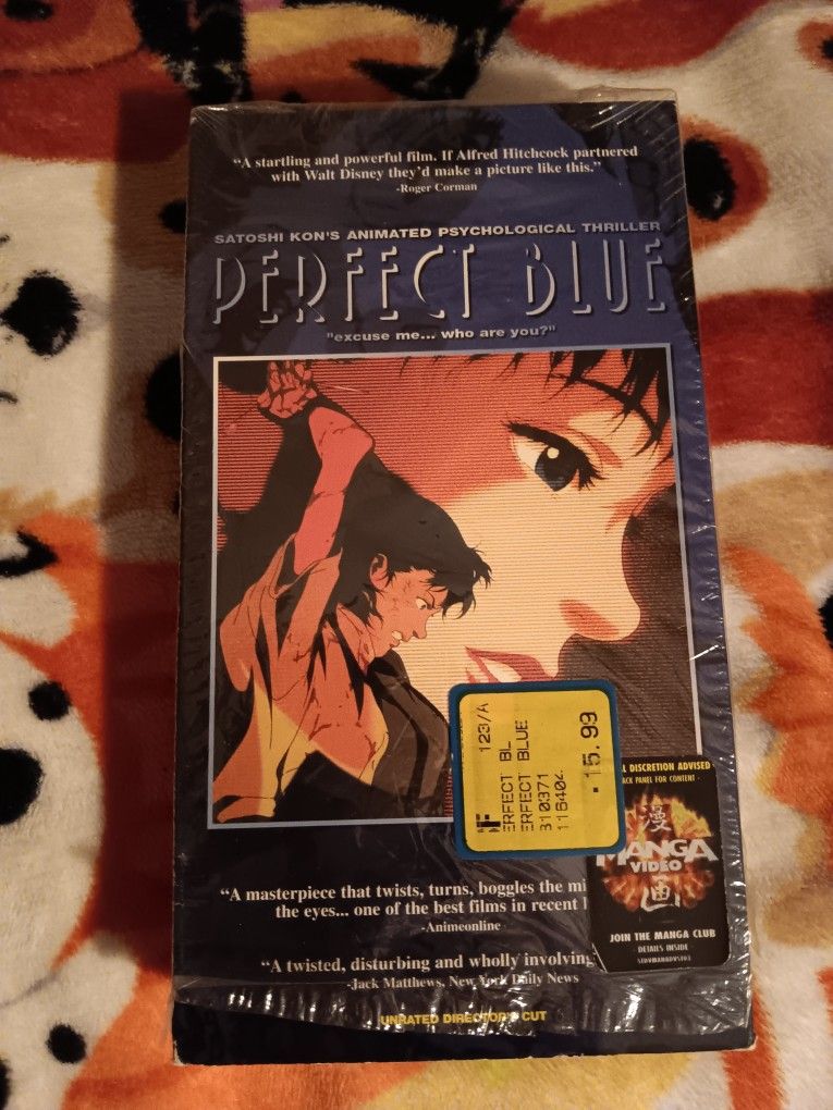 RARE VHS PERFECT BLUE UNRATED DIRECTORS CUT
