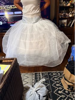 Quince dress hoops crinolina