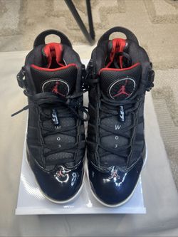 Nike Air Jordan 6 RINGS 'BRED' Black Red 322992-071 Men's Sz 8.5