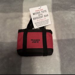 Trader Joe’s Mini Micro Tote/Grocery Bag 