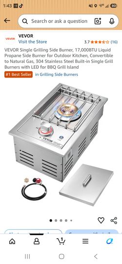 Outdoor kitchen burner