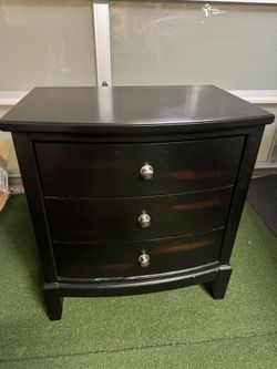 3-Drawer Nightstand / Side Table – Espresso Color