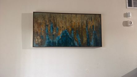Teal and Gold Wall Decor