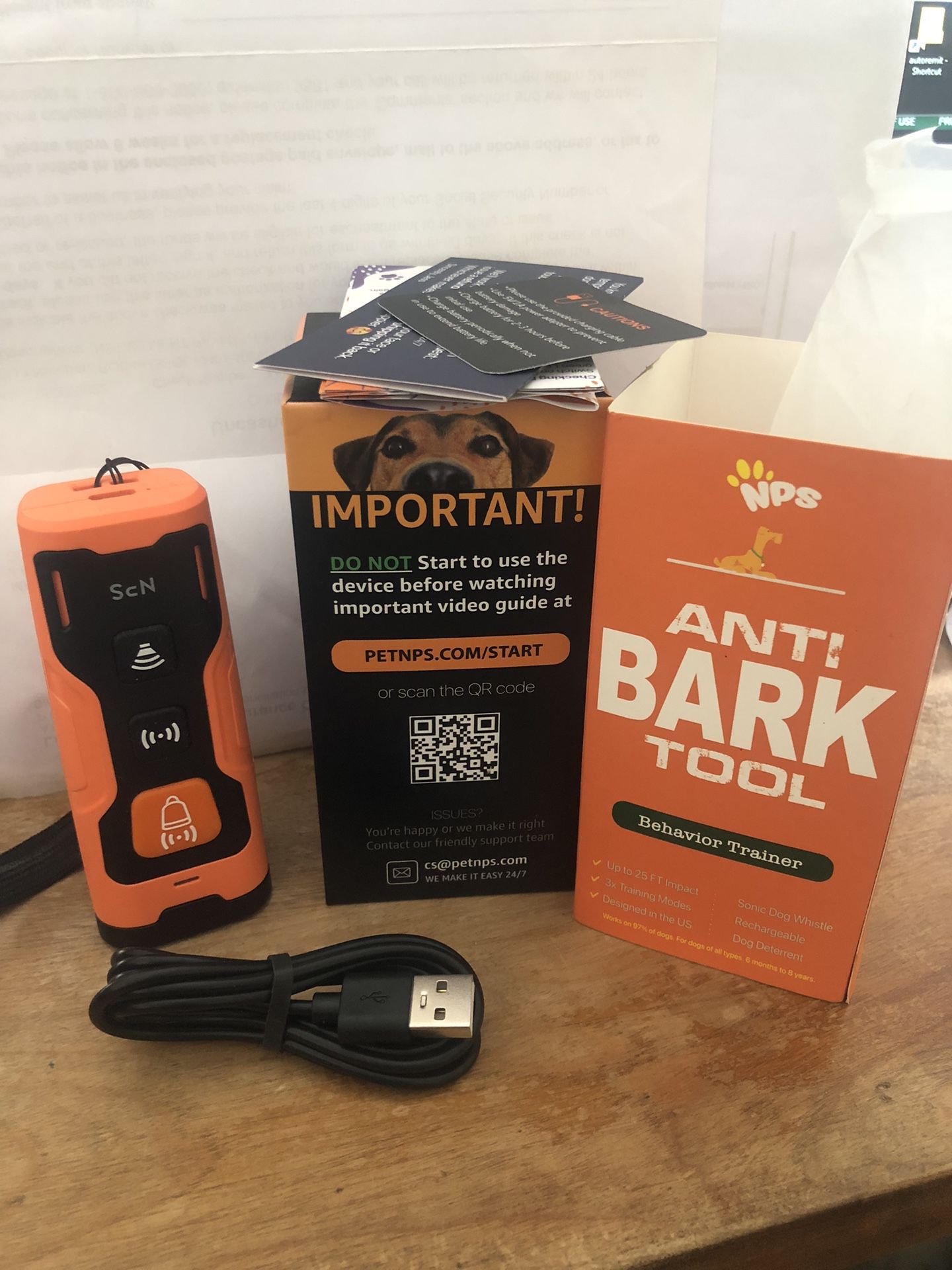 NPS Anti Bark Tool Behavior Trainer -2024 Release- like New