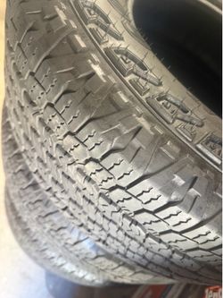 4 ) Goodyear wrangler tires size 265/70/16